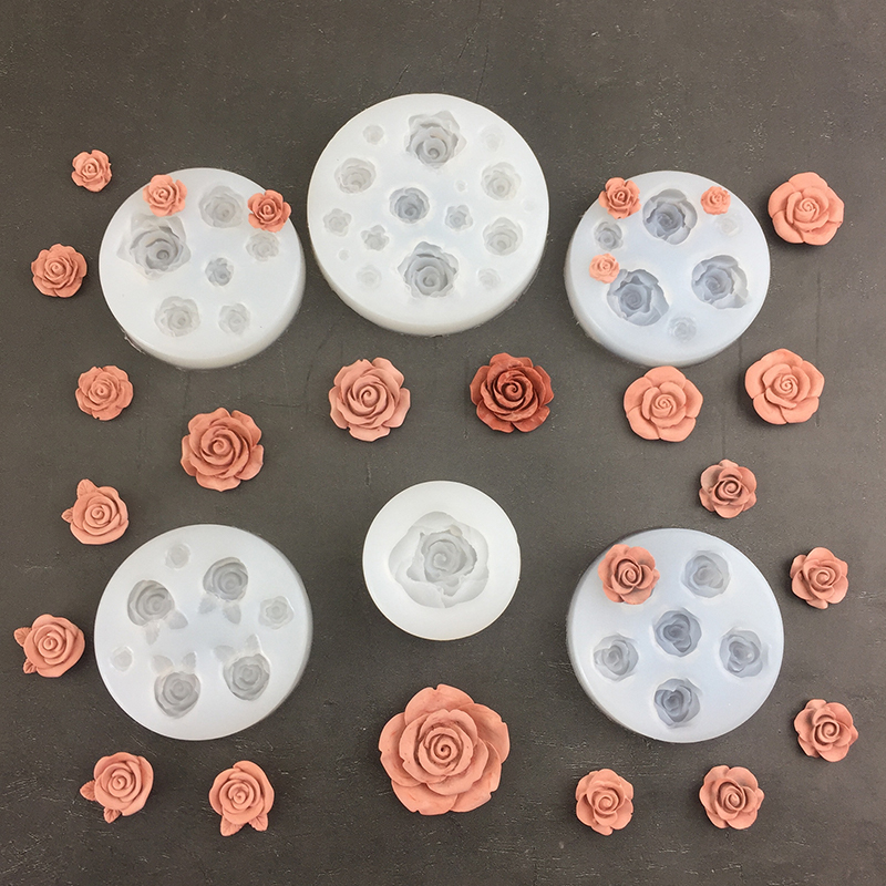 Candle Making Tools - 3D Rose Flower Shape Leaf Silicone