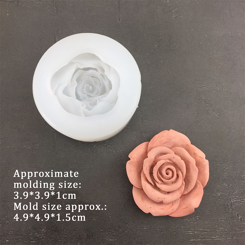 3D Rose Flower Shape Leaf Sili - Candle Making Tools recension och pris