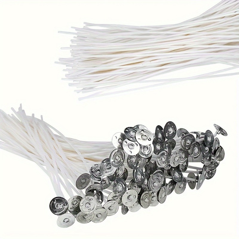 6-20cm 100pc Smokeless Candle  - Cotton Wick Pre Tabbed recension och pris
