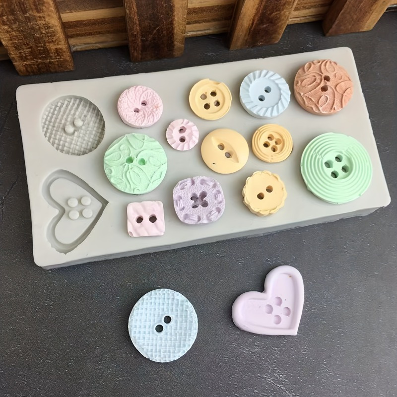 Buttons Shape Silicone Mold Si - Candle Making Tools recension och pris