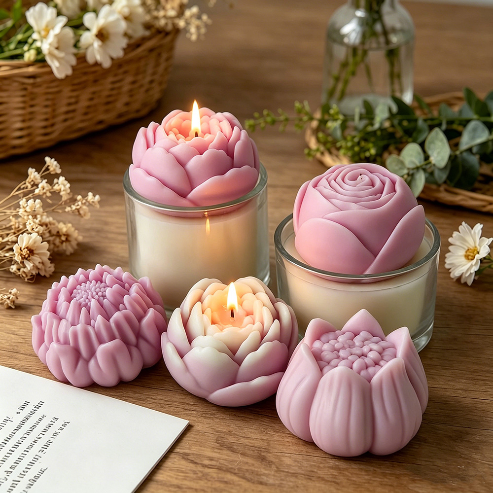 3D Flower Silicone Mold Peony  - Candle Making Course recension och pris