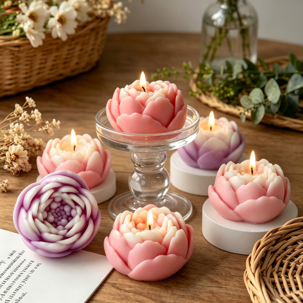 3D Flower Silicone Mold Peony  - Candle Making Course recension och pris