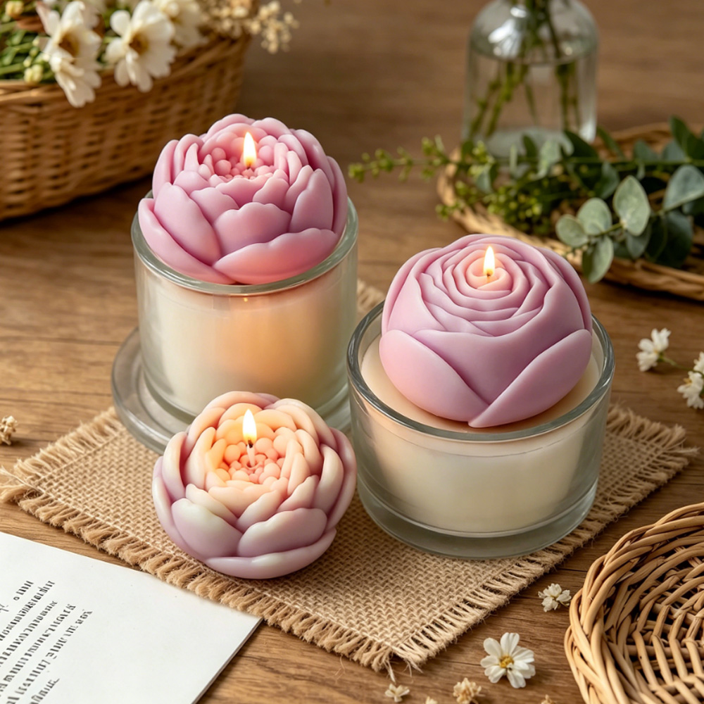 3D Flower Silicone Mold Peony  - Candle Making Course recension och pris
