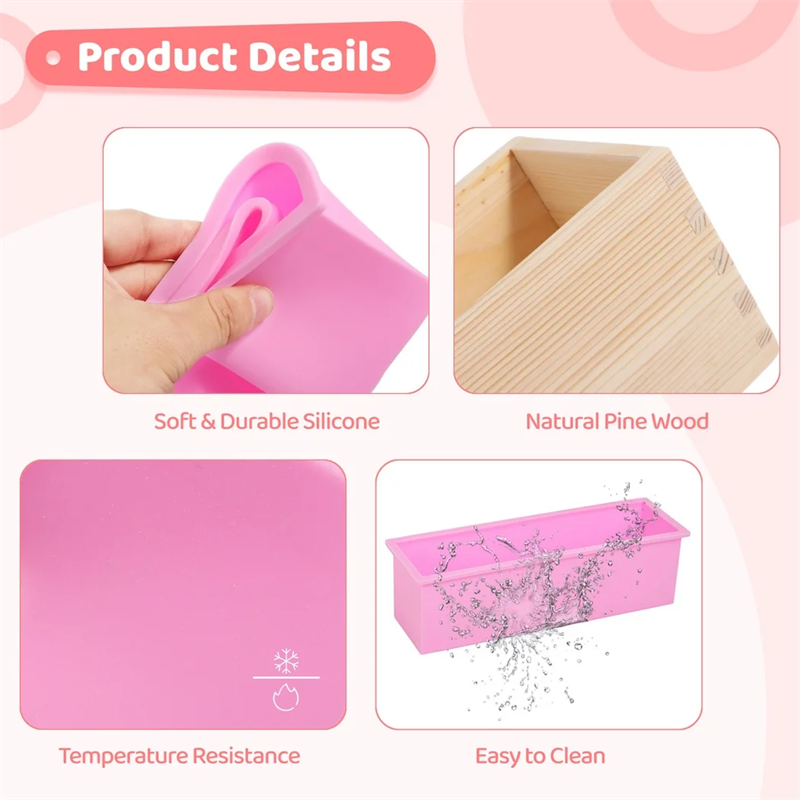 Rectangular Silicone Soap Loaf - Candle Making Homewood recension och pris