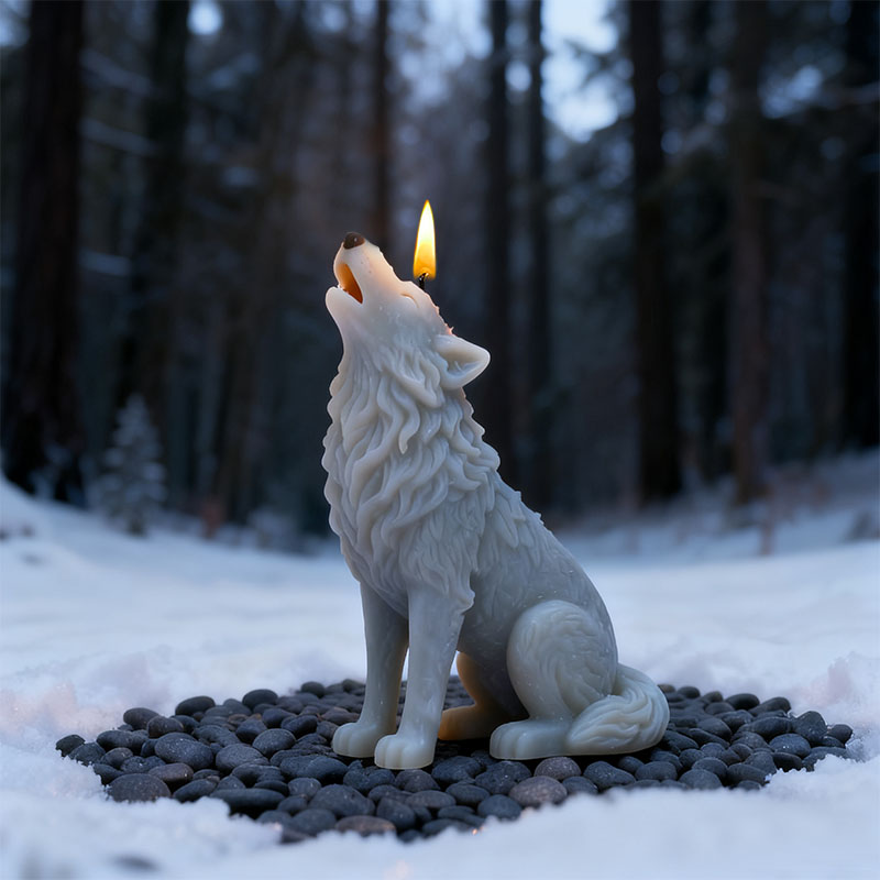 Snowfield Howling Moon Wolf Ca - Candle Making Workshop recension och pris
