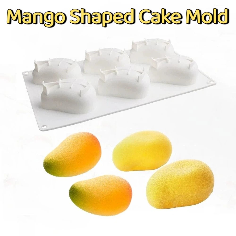 6 Cavity Mango Shaped Cake Mol - Candle Making Tools recension och pris