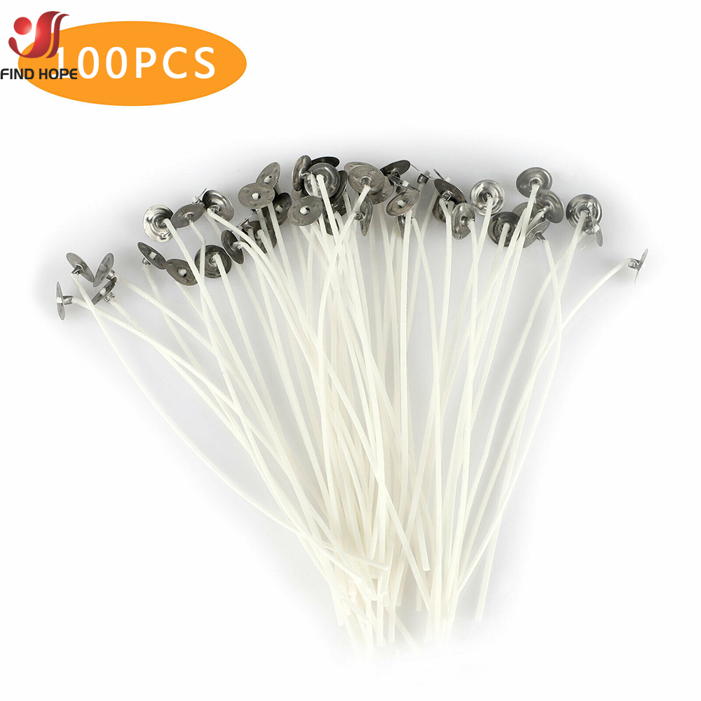 100PCS/bag Smokeless Candle Wi - Cotton Wick Pre Tabbed recension och pris