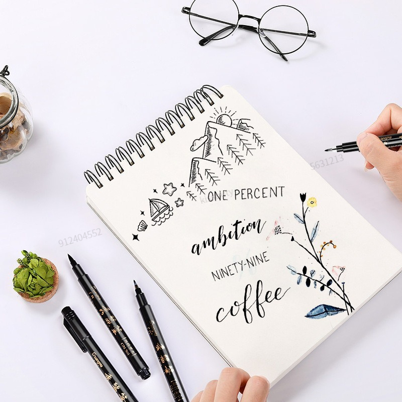 4Pcs/Set Calligraphy Pen Hand  - Copic Marker Sketch recension och pris