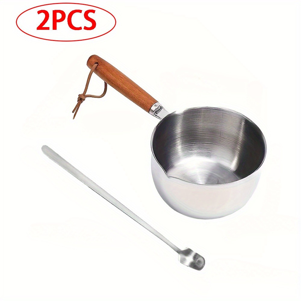 2PCS/SET Wood Handle Wax Melti - Candle Making Homewood recension och pris