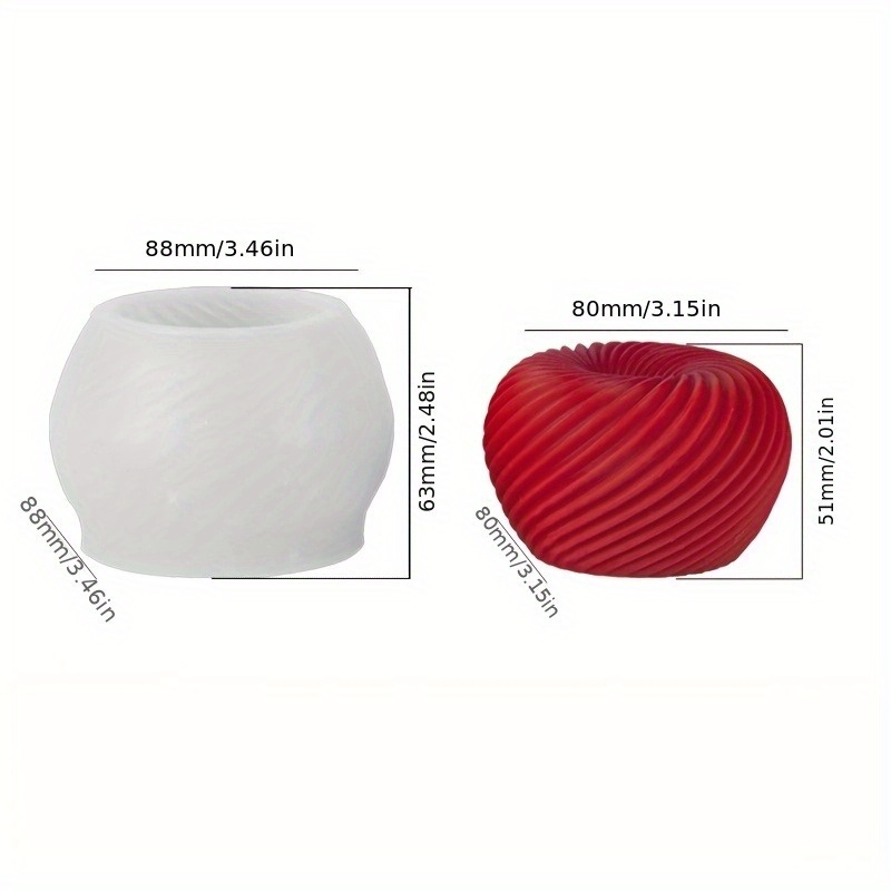 A trendy red apple silicone mo - Candle Making Tools recension och pris