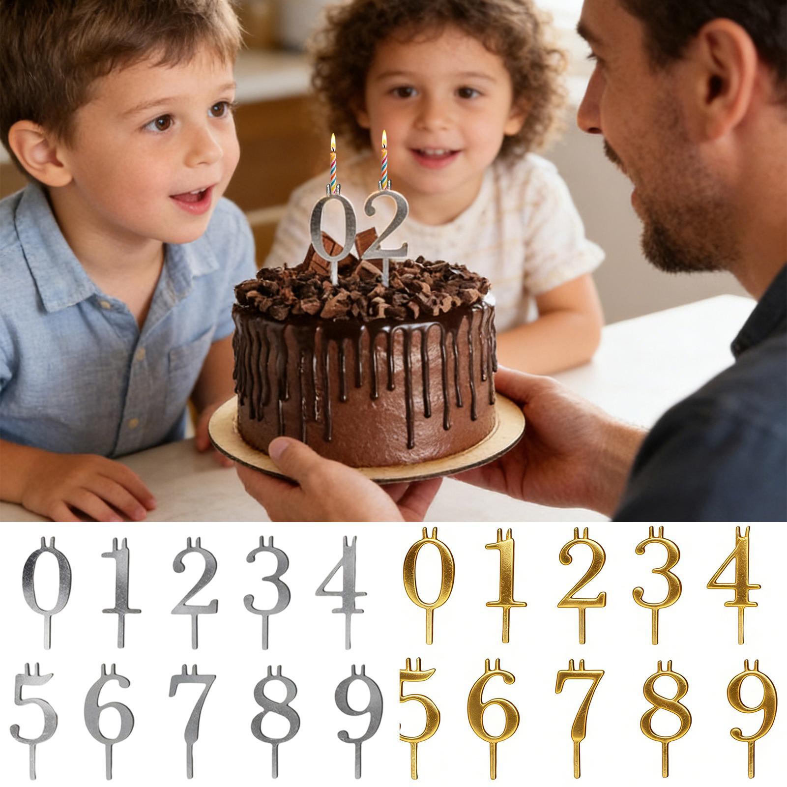 10pcs 0-9 Number Cake Toppers  - Candle Making Tools recension och pris